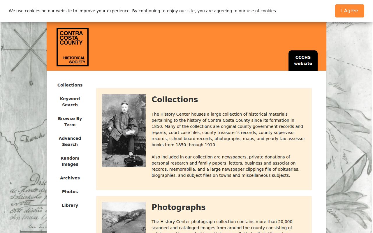 San Ramon people directories screenshot of the Contra Costa historical collections catalog