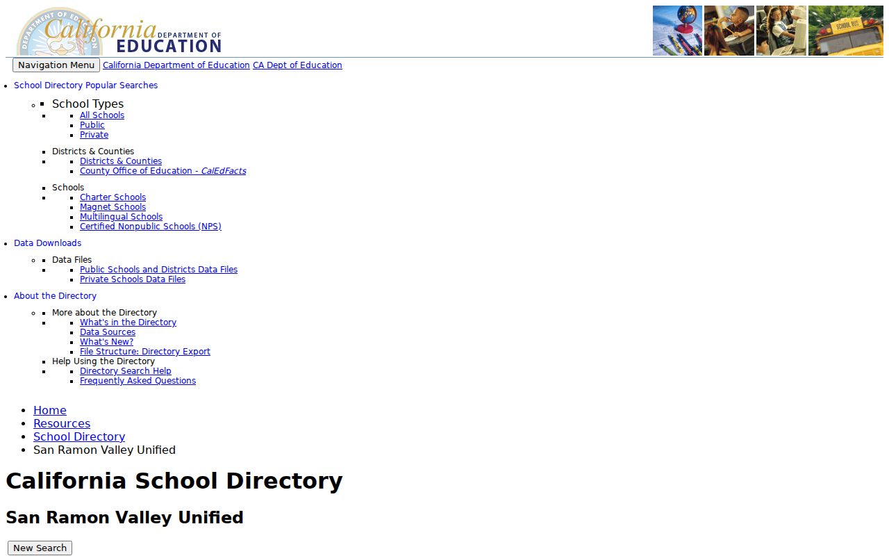 San Ramon people directories image of the California education directory record